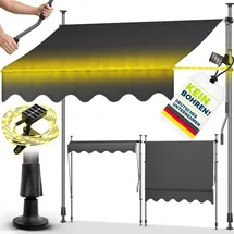 tillvex Klemmmarkise 400 cm grau