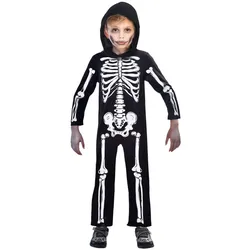 Skeleton Overall Kinderkostüm - Kinder-10-12-Jahre