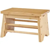 [en.casa] Tritthocker Ryslinge Bambus 33 x 20 x 21,5 cm Beige