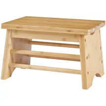 [en.casa] Tritthocker Ryslinge Bambus 33 x 20 x 21,5 cm Beige