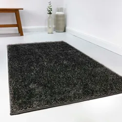 Hochflor-Läufer ESPRIT "Swagger Shag", grau (dunkelgrau,anthrazit), B:80cm H:30mm L:400cm, Polypropylen, Teppiche, Wohnzimmer, Schlafzimmer, uni, waschbar, mit Antirutschbeschichtung