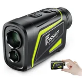 FOSSIBOT C1000 Golf Rangefinder,1000 Yards Range with Slope, Laser Range Finder Golf with Magnet Stripe, 6X Magnification,Staub- und wassergeschützt nach IP54, Vibrationsfunktion,650-mAh-Akku (Black)