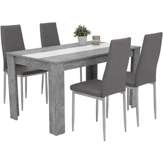 Hela Helene 5-tlg. schwarz/grau