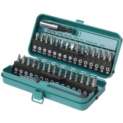 wolfcraft Bit-Box Schlitz, Kreuzschlitz, TORX mit Bohrung, Innensechskant, 32-teilg