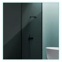 Tulup Led, Blaugrau, Glas, 50x50x2.4 cm, Spiegel, Wandspiegel