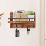 Blue Dream - Ccykxa 5 Haken, Wand-schlüsselhalter, Briefhalter, Wand-schlüsselhalter, Holz-wand-posthalter, Wand-schlüsselregal, Dekorativer Schlüsselhalter, Holz-posthalter.