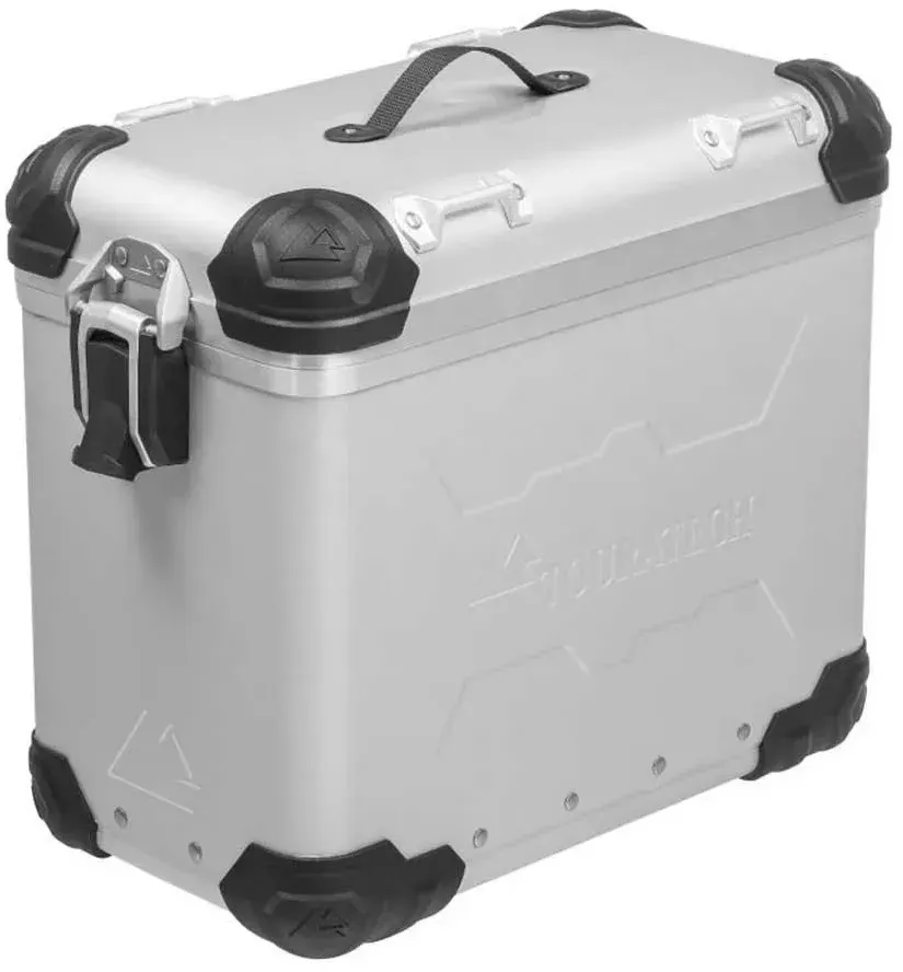 Touratech Zega Evo 38l Anodized Aluminium Without Lock Left Seitenkoffer - Aluminium - One Size