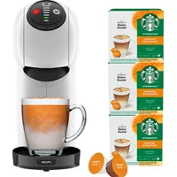 Krups Nescafé Dolce Gusto Genio S KP2431 Weiß + 3 Pk. Starbucks Caramel Macchiato