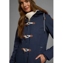 KangaROOS Softshelljacke KANGAROOS, Damen, Gr. 38, blau (marine), Softshell, Fellimitat: 100% Polyester. Obermaterial: 96% Polyester, 4% Elasthan.