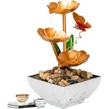 Tuzsocr Zimmerbrunnen Natur, Tischbrunnen, Wasserfall-Ornamente, beruhigender und entspannender Wasserklang, für die Dekoration des Hauses, Büroeinrichtung, Wohnzimmer (Stil 2)