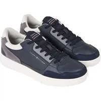 Tommy Hilfiger Herren Cupsole Sneaker Basket Core Schuhe, Blau (Desert Sky), 45