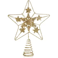COM-FOUR Deko Stern 24,5 cm goldfarben