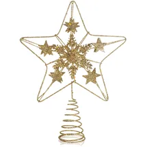 COM-FOUR Deko Stern 24,5 cm goldfarben