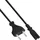 InLine Netzkabel, Netzstecker auf Euro 8 C7 Stecker, 5m
