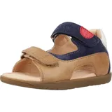 GEOX B MACCHIA Boy Sandal, Caramel/Navy, 26 EU