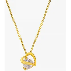 Sensora Jewelry Heart Brilliant Halskette Gold 