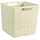 Curver Korb Jute aus 100 % recyceltem Kunststoff, quadratisch, Weiß, L: 17 l