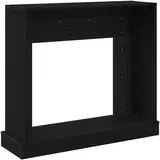 vidaXL Kaminumrandung Schwarz Eichen-Optik 100x30x87,5cm Holzwerkstoff