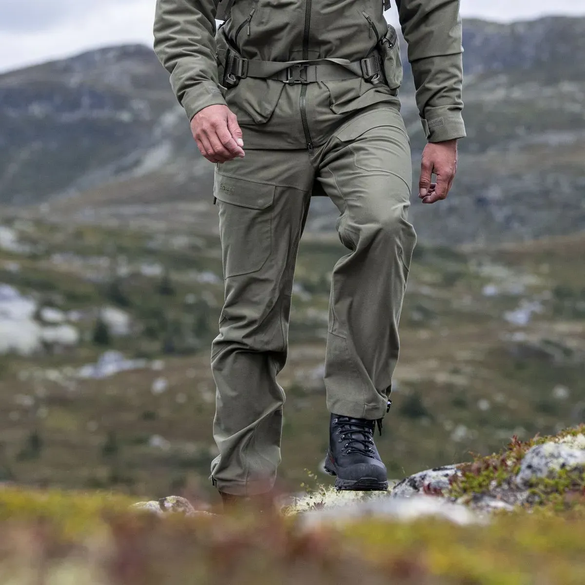 Bergans Hogna 3L Pants green mud (12731) L