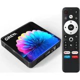 GREVA 8K TV Box Android 13.0 4GB RAM 32GB ROM RK3528, New Android Box Chipsatz Unterstützung WiFi6 HDR10 BT5.0 USB3.0 HDMI 2.0 10/100M Ethernet LAN 3D HD Smart TV Box Bluetooth Internet TV Box 2025