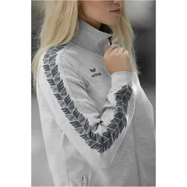 Erima Essential Team Tracktop Sweatjacke Damen hellgrau melange/slate grey 38