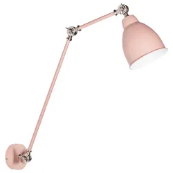 Wandlampe MISSISSIPPI verstellbar Metall Pastellrosa