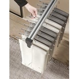 KSTORE Kleiderstange Ausziehbarer Hose Rack Hosenhalter Schrank Hosenauszug für Kleiderschrank Hosenbügel,Schwarz,60cm