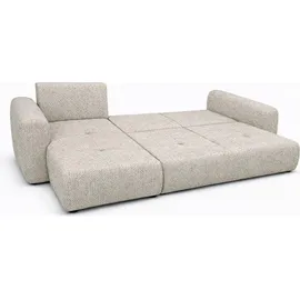 kaiser möbel Ecksofa Chenille 3-Sitzer Beige