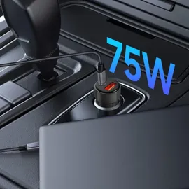 techprotect CC03 2-Port PD75W KFZ-Ladegerät Schwarz