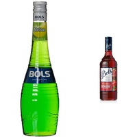 Bols Melon Likör (1 x 0.7 l) & Grenadine - Sirup Alkoholfrei (1 x 0.75 l)