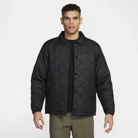 Nike Club leichte, gesteppte Therma-FIT Isolationsjacke (Herren) - Schwarz, M