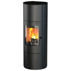THERMIA Kaminofen »München Ring«, schwarz, Stahl, 7 kW