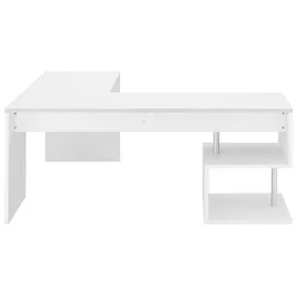 INOSIGN Eckschreibtisch »Esse, Schreibtisch im modernen Design«, mit oder ohne Monitoraufsatz Breite 180/160 cm, "Made in Italy" weiß