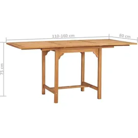 Teak Massiv Gartenmöbel Set 5-TLG. Sitzgruppe
