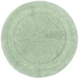 Homescapes Badematte, Salbeigrün, Textil, Uni, Rund, 80x80 cm, Oeko-Tex® Standard 100, Badtextilien, Badematten