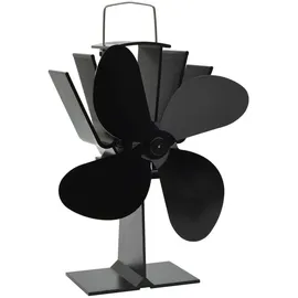 vidaXL Kaminventilator mit 4 Blättern 11,5 x 21,5 cm schwarz