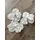 2474U Kunstblüte Orchidee weiß 10 cm 3er-Set, naturgetreue Seidenblüte