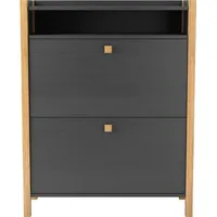 WoodMan Schuhbank »Charis«, im skandinavian Design, Holzfurnier aus Eiche