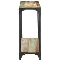 vidaXL Konsolentisch 110x30x75 cm Recyceltes Massivholz