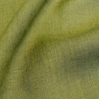 TOLKO 50cm Leinenstoff Meterware natur Leinentuch für Kleider Hose Rock Bluse Hemd Vorhänge Gardinen Kissen Bettwäsche | 140cm breit | Stoffe zum Nähen Meterware Leinen Stoff kaufen (Oliv Grün)