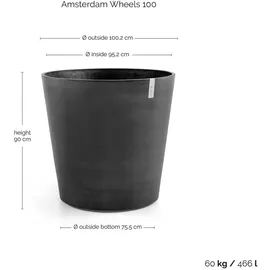 Ecopots Amsterdam Ø 100 x 87,5 cm Dunkelgrau
