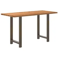 VidaXL Bartisch Hellbraun 180x80x102 cm Massivholz Eiche Rechteckig