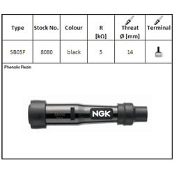 NGK Kerzenstecker SB-05 F, für 14 mm Kerze, 0?