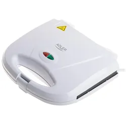 Adler AD 3072 kompakter Elektrogrill mit Antihaftbeschichteten Grillplatten