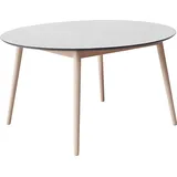 Hammel Furniture Esstisch HAMMEL FURNITURE "Meza Designtisch mit Auszugsfunktion und 2 Einlegeplatten" Tische Gr. B/H/T: 135cm x 73,5cm x 135cm, Einlegeplatten, weiß (weiß + naturfarben) Ø135(231) cm, runde Tischplatte aus MDFLaminat, Massivholzgestell