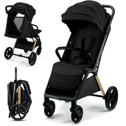 Kinder-Buggy KINDERKRAFT "LOOM", Baby, schwarz, Stahl, Kinderwagen