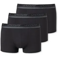 SCHIESSER Uncover Cotton Boxershorts schwarz L 3er Pack