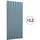 vidaXL Dachpaneele 12 Stk. Verzinkter Stahl Grau 80x36 cm