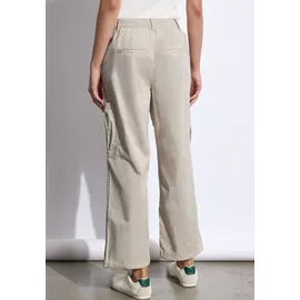 street one studio Paperbag-Hose High Waist Beige 46