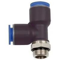 Riegler T-Steckverschr. »Blaue Serie«, L-Form, drehbar, G 3/8 a.,